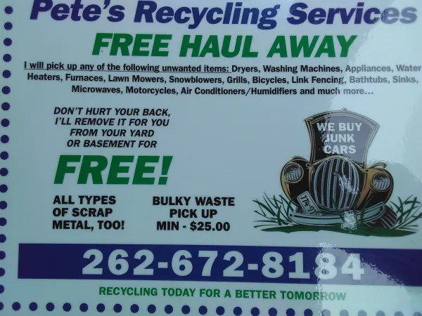 Pete's Recycling Service - Free Scrap Metal Pick Up - photo 2