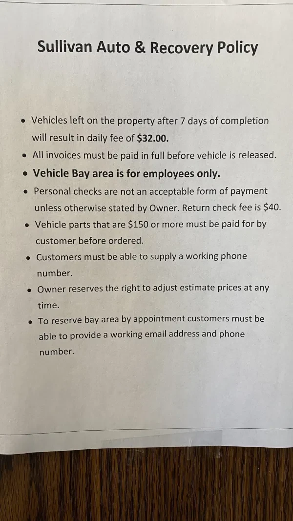 Sullivan Auto & Recovery LLC - photo 3