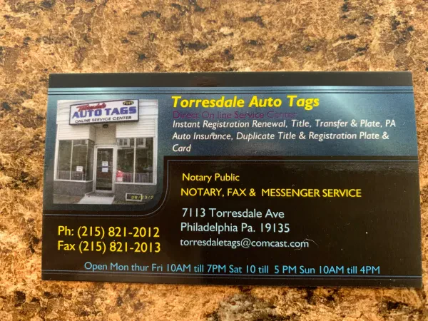 Torresdale Auto Tags - photo 2