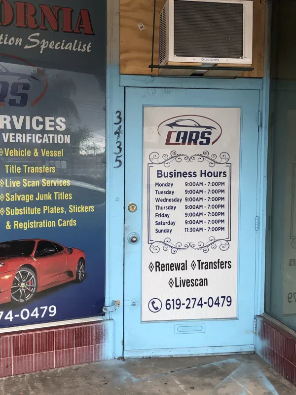 DMV Lemon Grove CARS California Auto Registration Specialist - photo 2