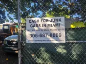 Cash for junk cars in Miami