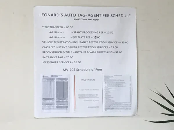 Leonard's Auto Tag Service - photo 2
