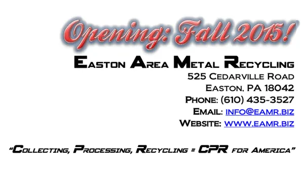 Easton Area Metal Recycling (EAMR) - photo 3