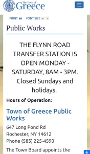 Town of Greece Transfer Station